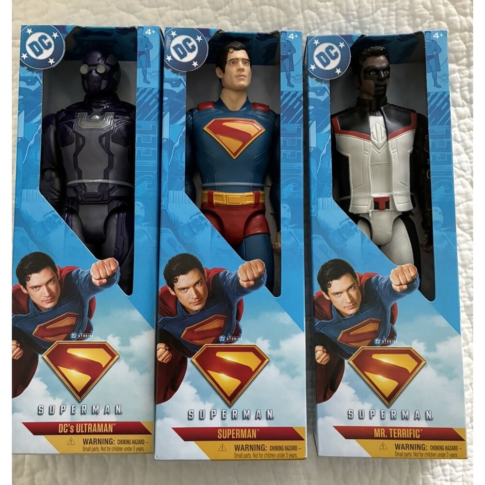 DC Action Comics Superman, Ultraman, Mr.Terrific  Action Figure set of 3 NEW